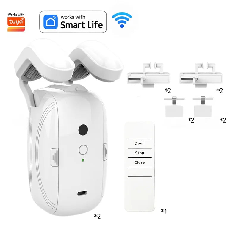 Smart Automatic Curtain Opener – WiFi, Bluetooth, App & Voice Control