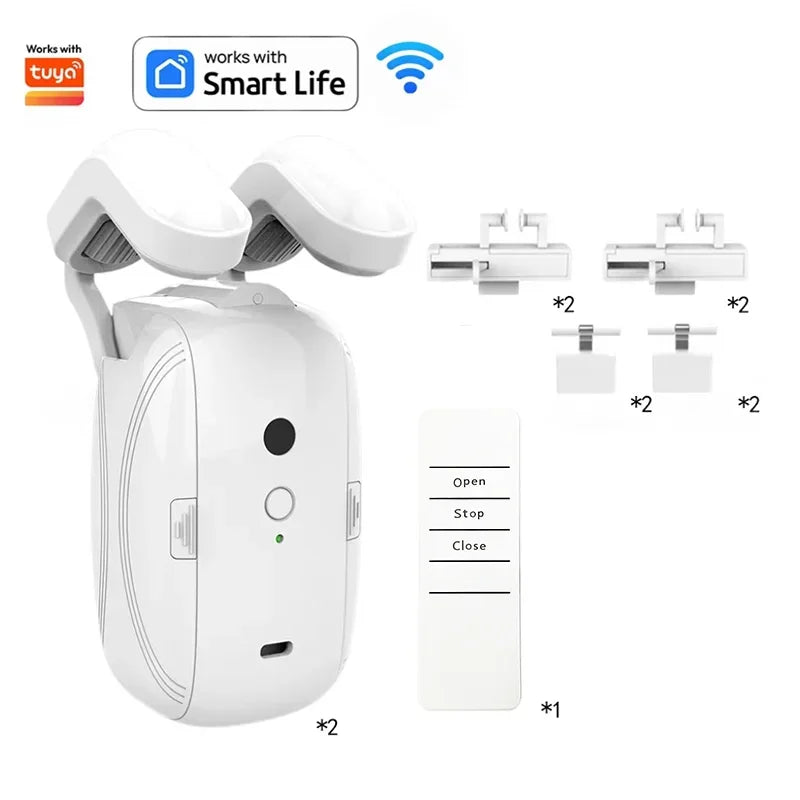 Smart Automatic Curtain Opener – WiFi, Bluetooth, App & Voice Control