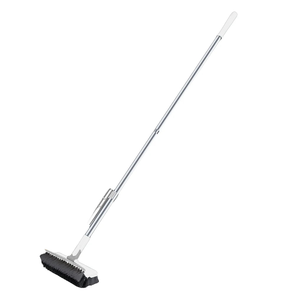 3-in-1 Floor Scrub Brush with 180° Rotating Long Handle
