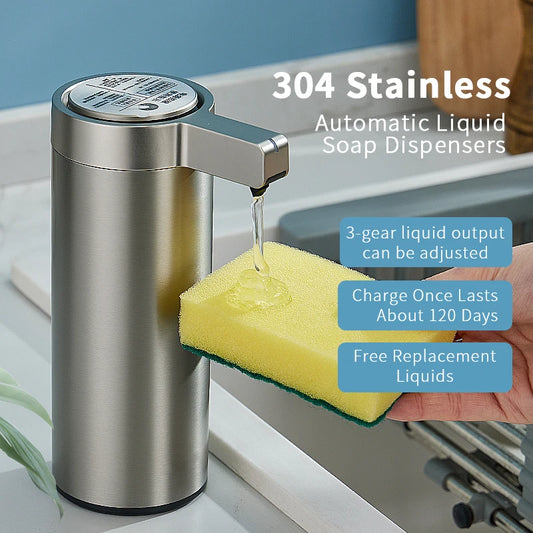 Automatic Sensor Soap Dispenser – 270ml Stainless Steel