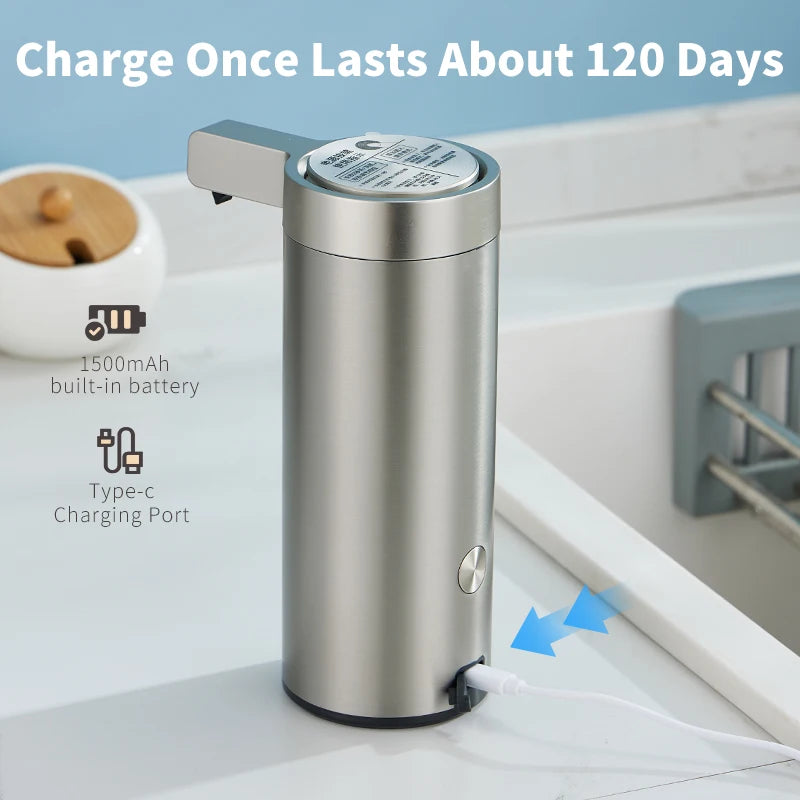 Automatic Sensor Soap Dispenser – 270ml Stainless Steel