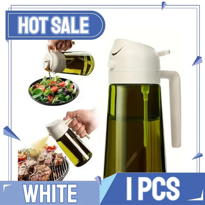 2-in-1 Oil Sprayer & Basting Brush – Oil Dispenser for Air Fryer, Grilling & Cooking