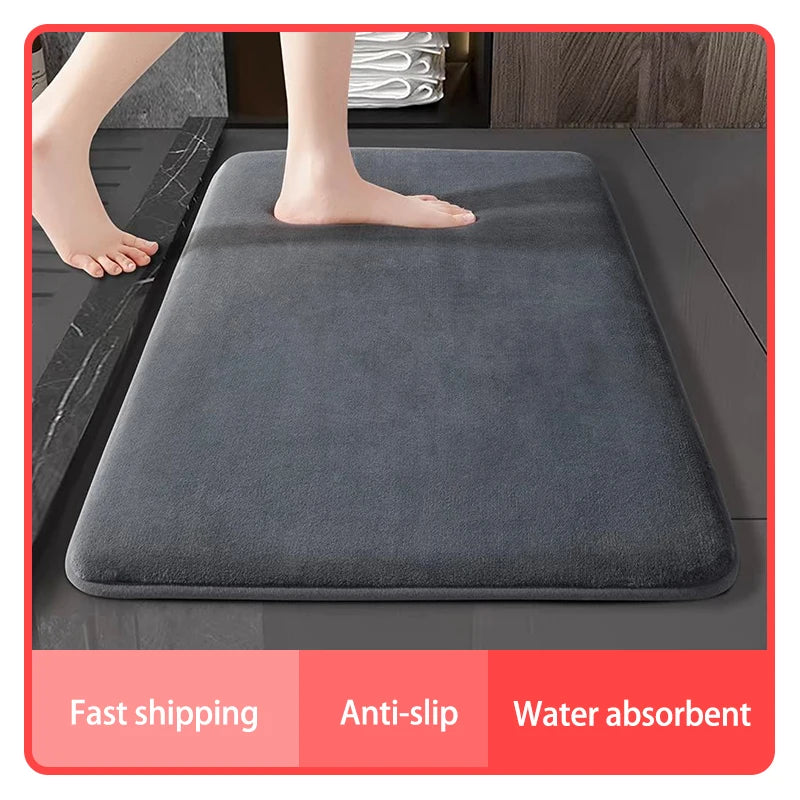 Ultra-Absorbent Diatomite Quick-Dry Bath Mat