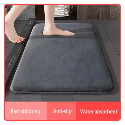 Ultra-Absorbent Diatomite Quick-Dry Bath Mat