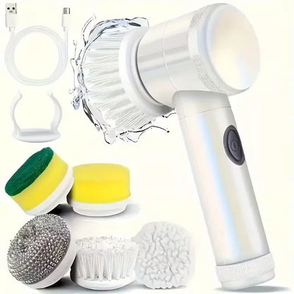 9-in-1 Electric Cleaning Brush – Powerful Multi-Surface Scrubber