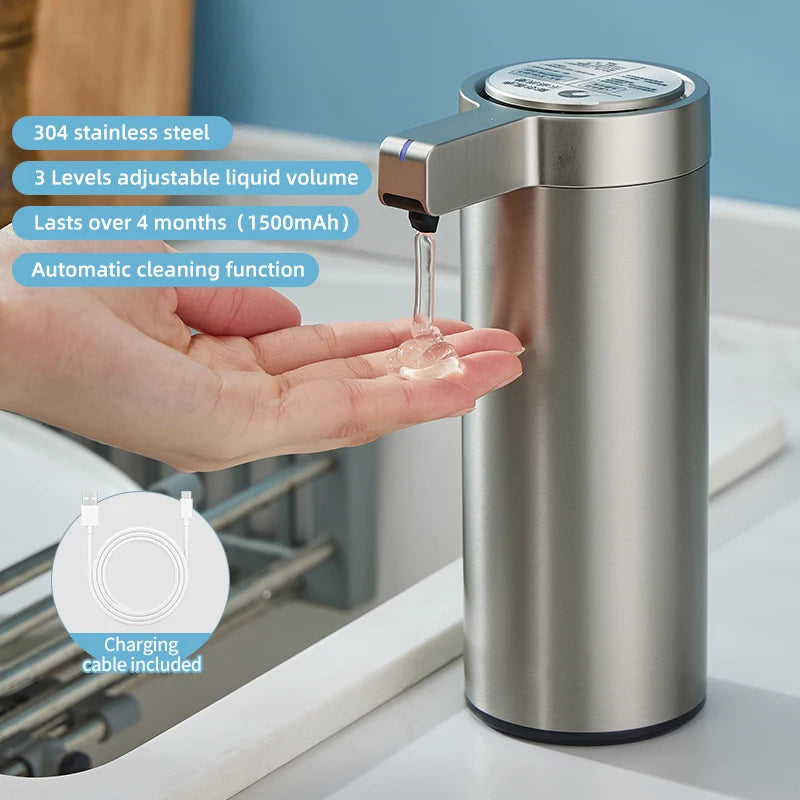 Automatic Sensor Soap Dispenser – 270ml Stainless Steel