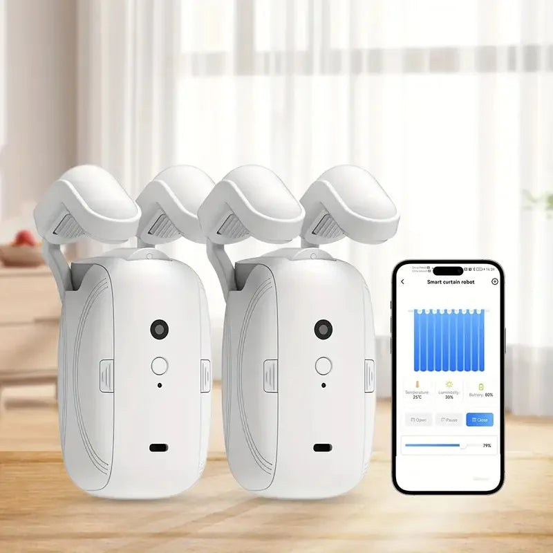 Smart Automatic Curtain Opener – WiFi, Bluetooth, App & Voice Control