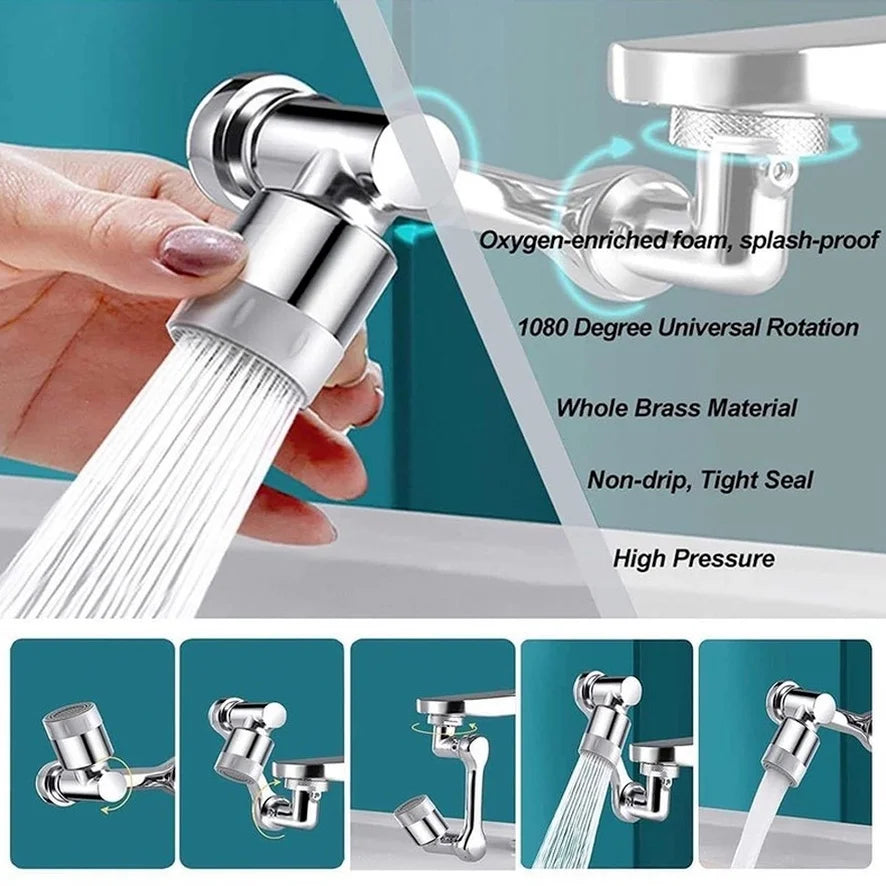 1080° Swivel Faucet Extender & Sprayer