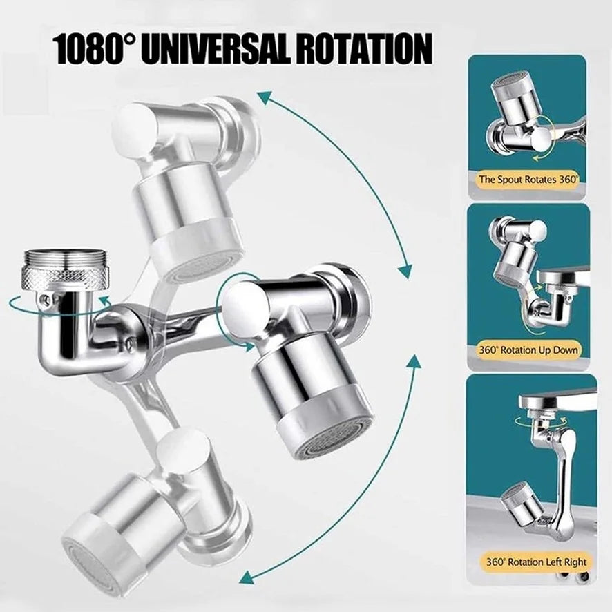 1080° Swivel Faucet Extender & Sprayer