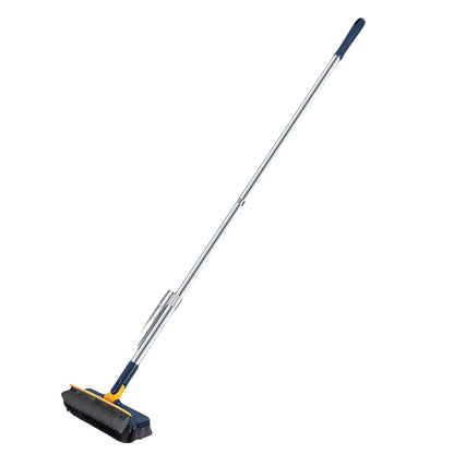 3-in-1 Floor Scrub Brush with 180° Rotating Long Handle