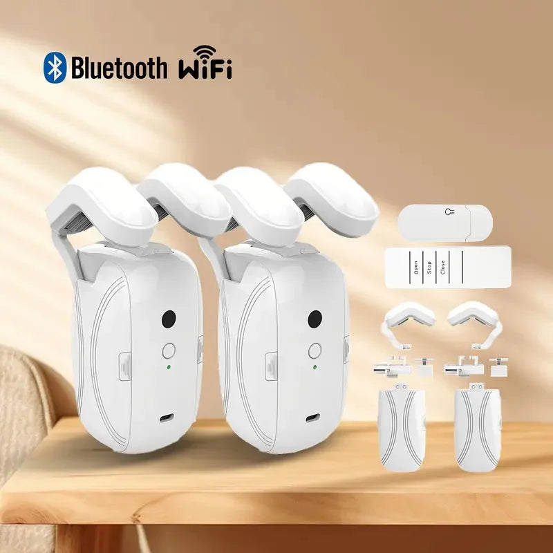 Smart Automatic Curtain Opener – WiFi, Bluetooth, App & Voice Control