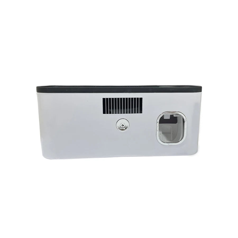 Smart Toothbrush Sterilizer & Wall-Mounted Organizer – 5-Slot Holder with Toothpaste Dispenser