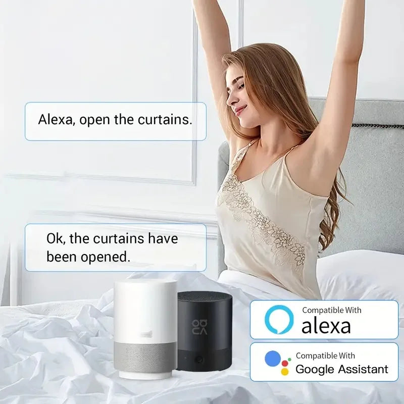 Smart Automatic Curtain Opener – WiFi, Bluetooth, App & Voice Control