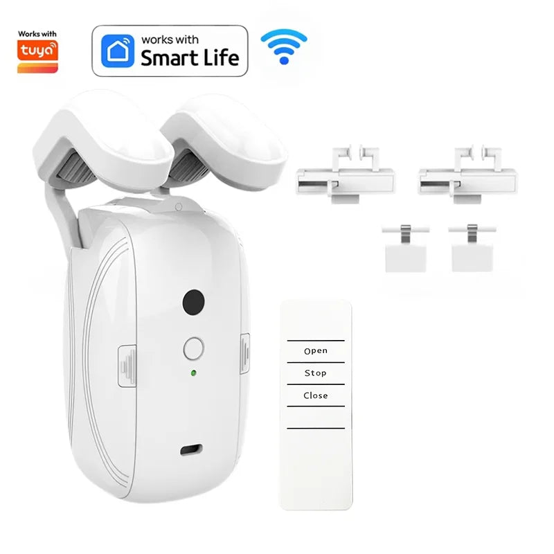 Smart Automatic Curtain Opener – WiFi, Bluetooth, App & Voice Control