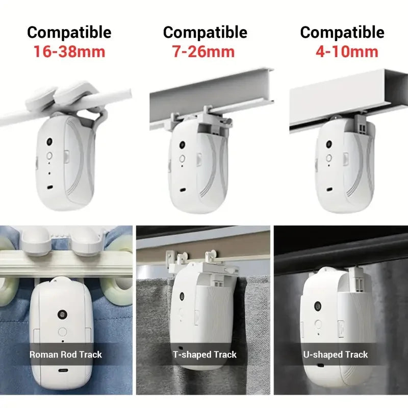 Smart Automatic Curtain Opener – WiFi, Bluetooth, App & Voice Control