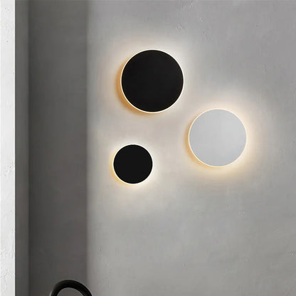 Modern Minimalist Round Wall Light with Motion Sensor