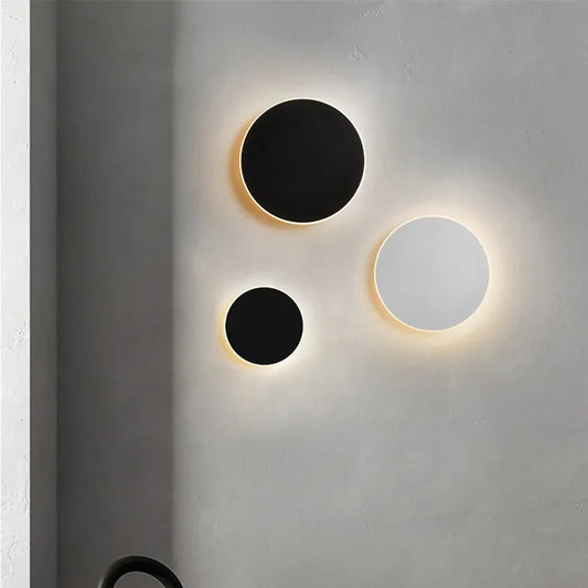Modern Minimalist Round Wall Light with Motion Sensor