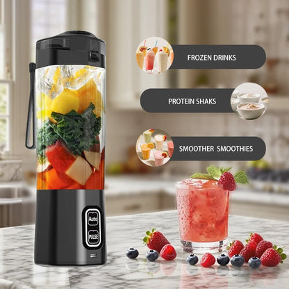 Portable Electric Blender 700ML – 360W 6-Blade USB Rechargeable Smoothie Maker