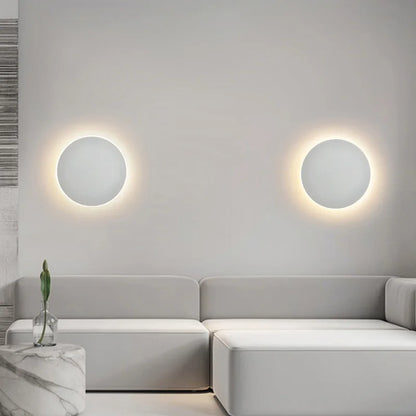 Modern Minimalist Round Wall Light with Motion Sensor
