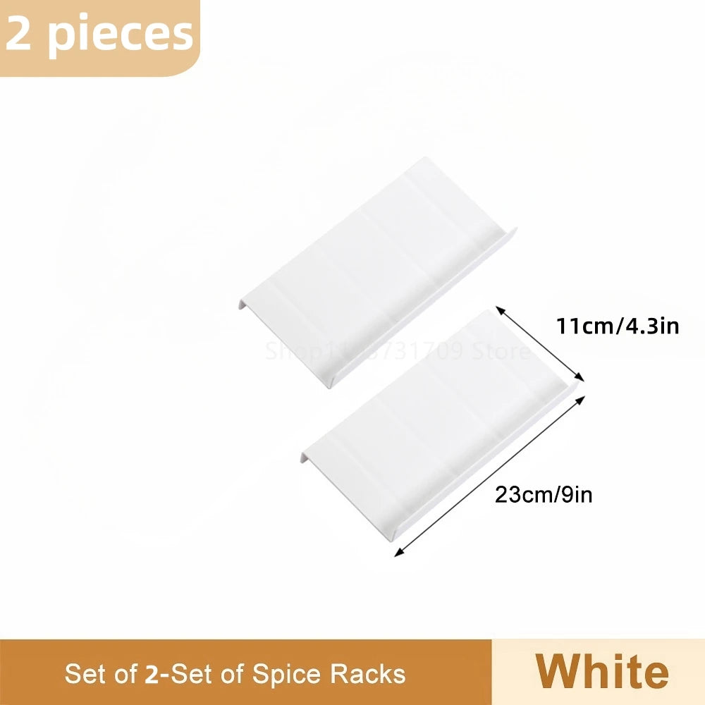 4-Tier Adjustable Drawer Spice Rack Organizer – 4-Piece Set