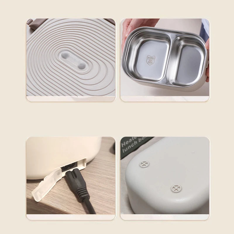 Electric Lunch Box – 1L Stainless Steel Food Warmer