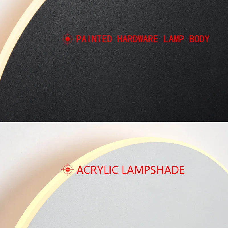 Modern Minimalist Round Wall Light with Motion Sensor