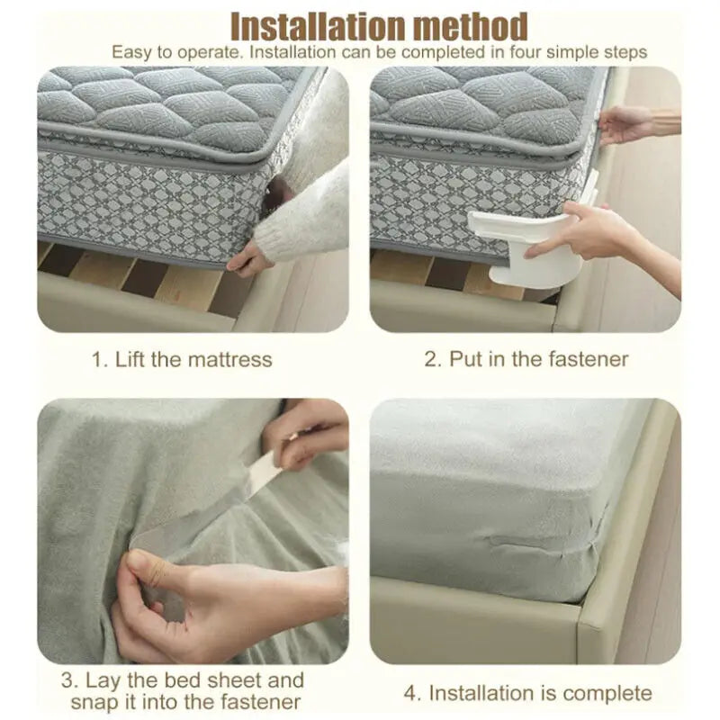 Bedsheet Corner Tightener Clips – Non-Slip Mattress Straps