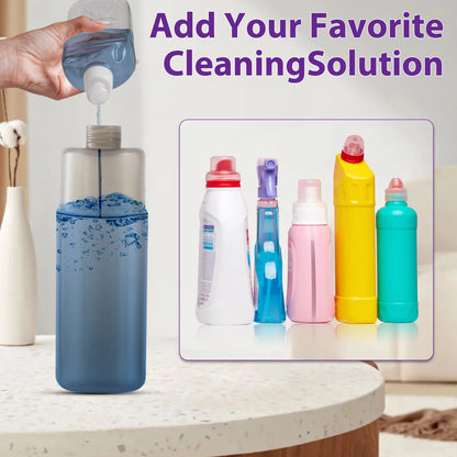 500ml Spray Mop with 3 Microfiber Pads – Wet &amp; Dry Floor Cleaner