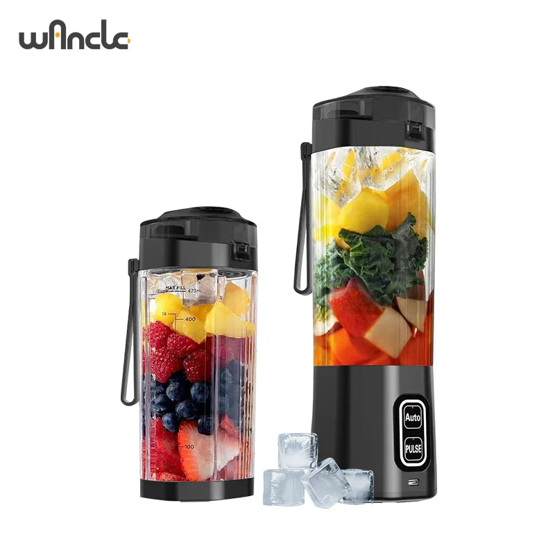 Portable Electric Blender 700ML – 360W 6-Blade USB Rechargeable Smoothie Maker