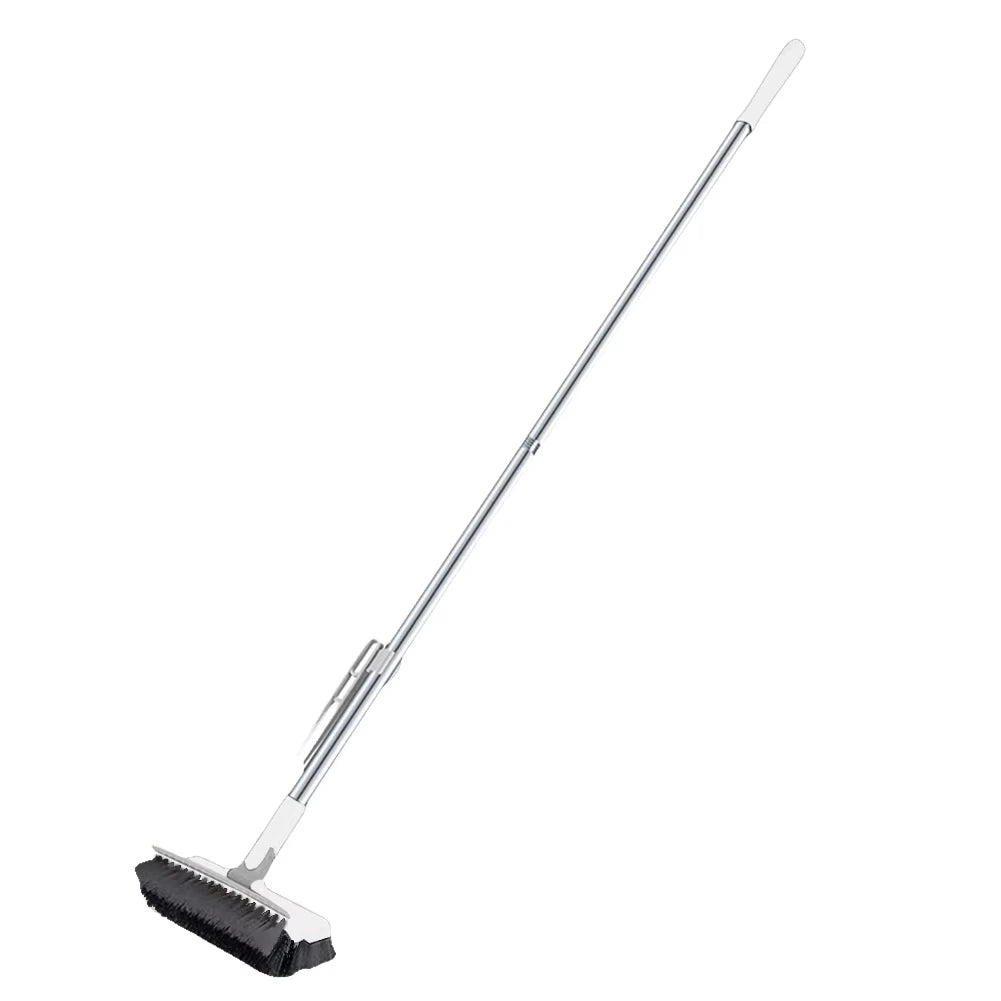 3-in-1 Floor Scrub Brush with 180° Rotating Long Handle