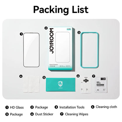 JOYROOM HD Tempered Glass Screen Protector – Full-Screen Protection for iPhone