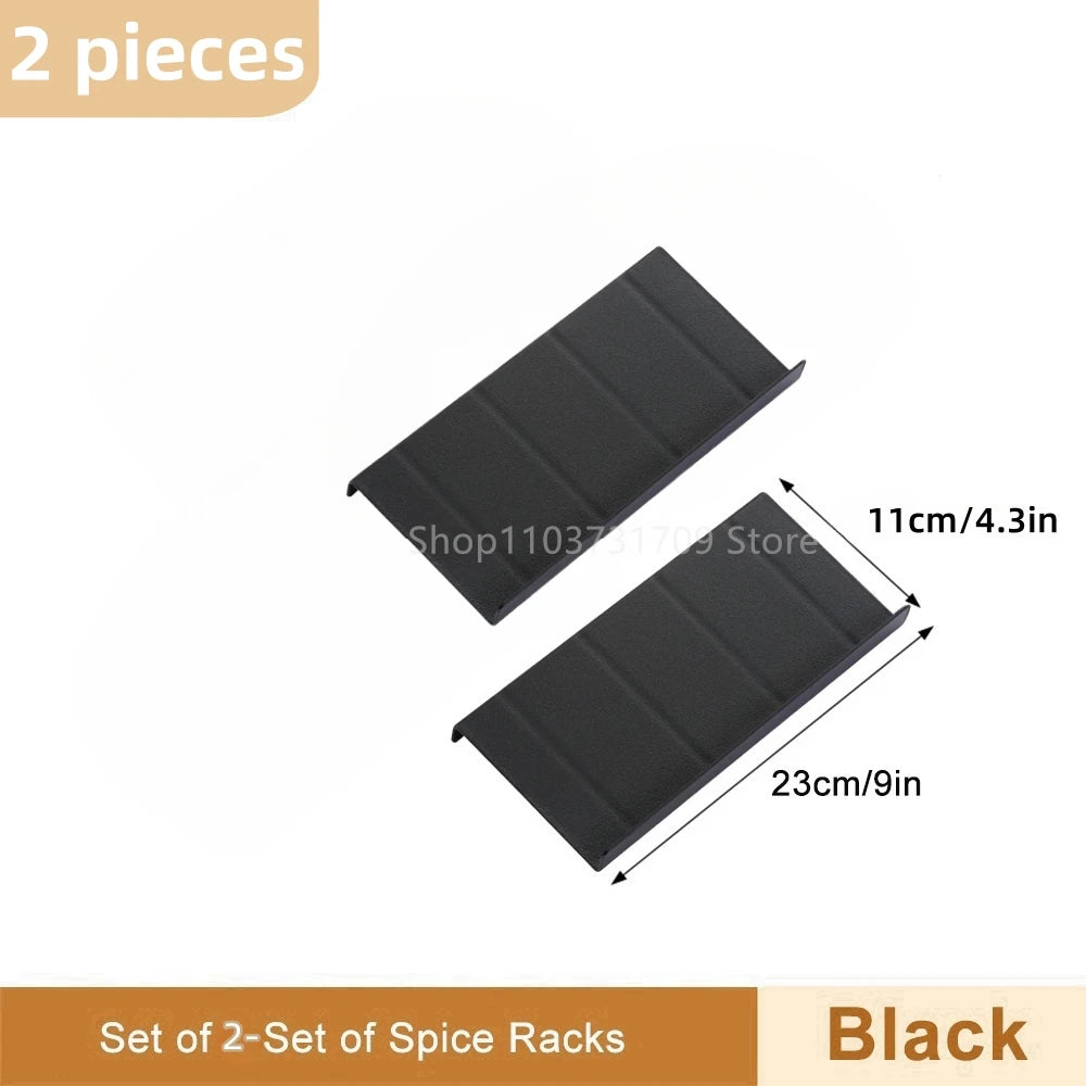 4-Tier Adjustable Drawer Spice Rack Organizer – 4-Piece Set