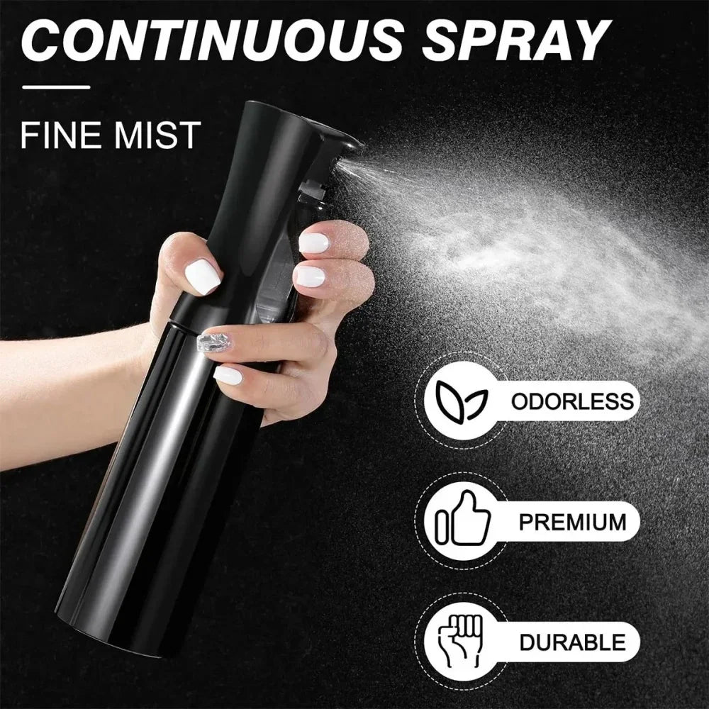Continuous Mist Spray Bottle for Hair & Beauty