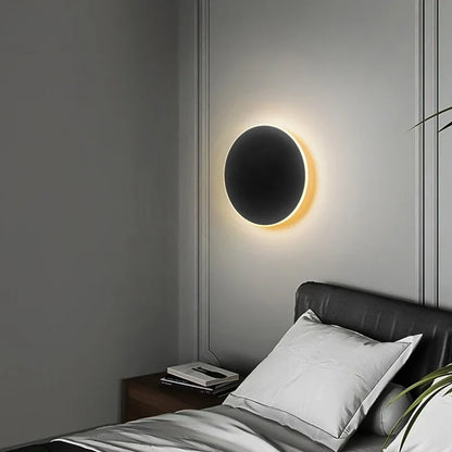 Modern Minimalist Round Wall Light with Motion Sensor