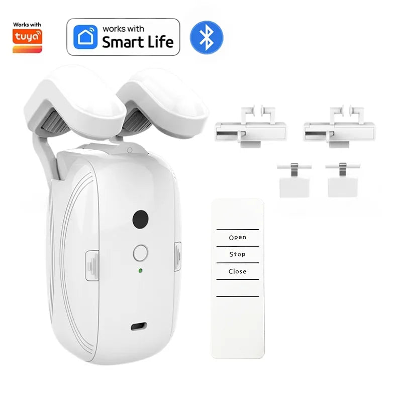 Smart Automatic Curtain Opener – WiFi, Bluetooth, App & Voice Control