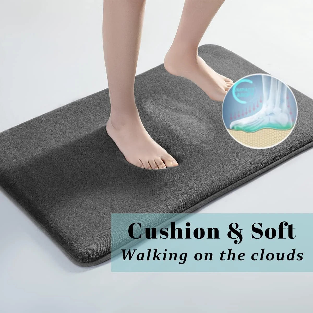 Ultra-Absorbent Diatomite Quick-Dry Bath Mat