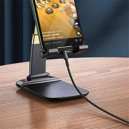 Foldable Phone & Tablet Stand – Adjustable Desktop Holder