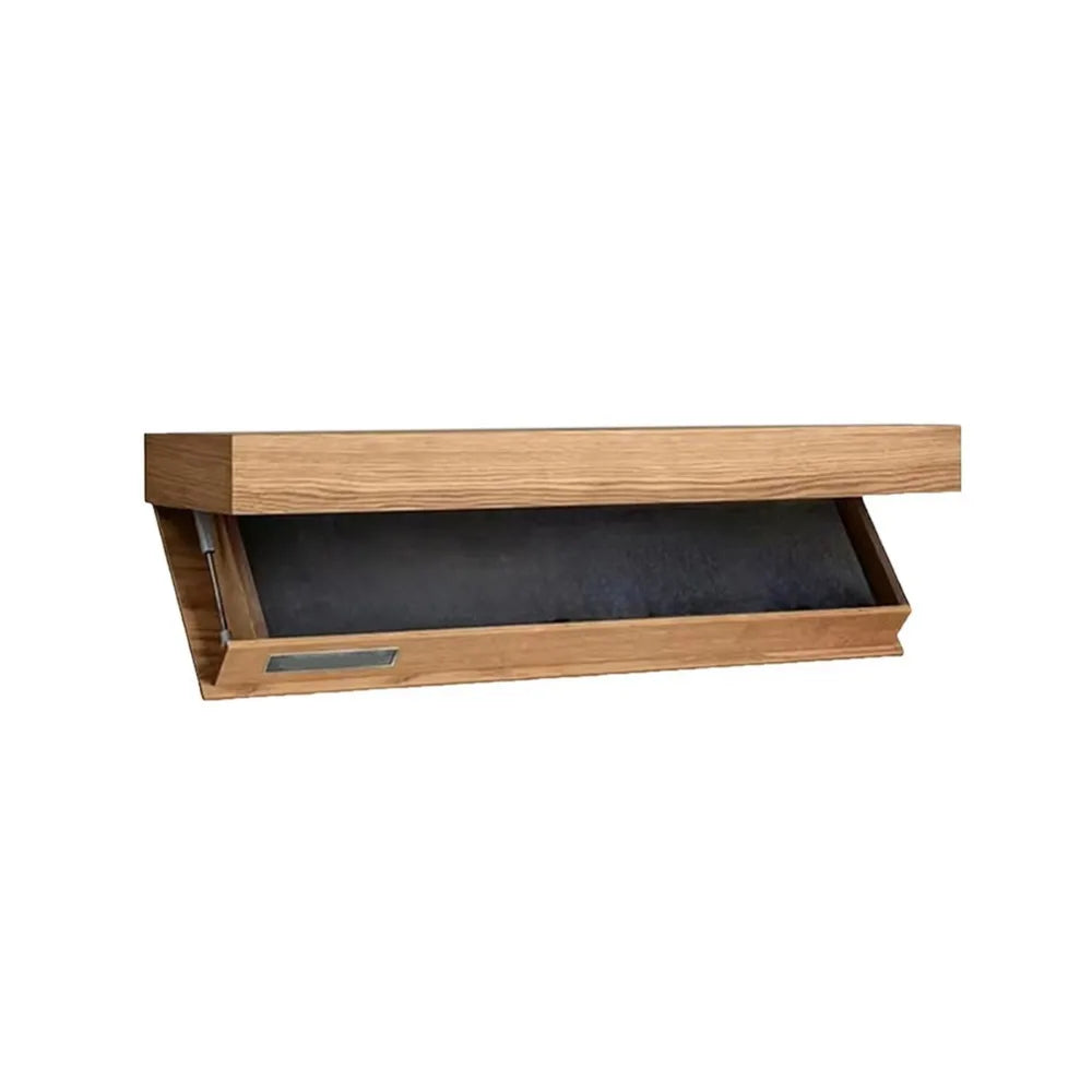 Solid Wood Magic Flap Shelf – Wall-Mounted Hidden Storage & Decorative Floating Shelf