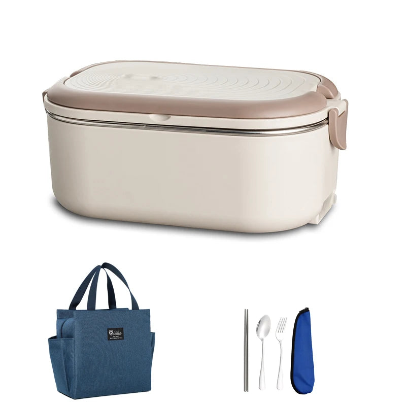 Electric Lunch Box – 1L Stainless Steel Food Warmer
